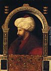Gentile Bellini Paintings - Sultan Mehmet II. by Giovanni Bellini